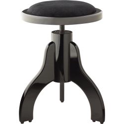 STAGG Klavierhocker PS35 BKP VBK schwarz-Hochglanz/schwarz-Samt